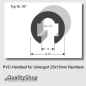 Preview: PVC Handlauf Typ. HL18 für Flachstahl 25x15mm
